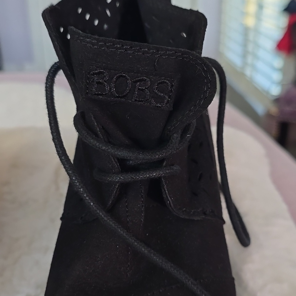 BOBS from Skechers Black - Memory Foam Wedge Bootie - Picture 5 of 10